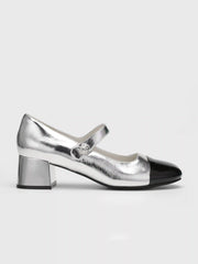 Round Toe Ballet Mary Jane Heels