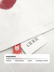 Cherry Graphic Contrasting Binding Cami Top