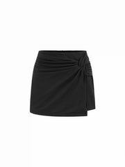 Mid Rise Twist Bodycon Mini Skort