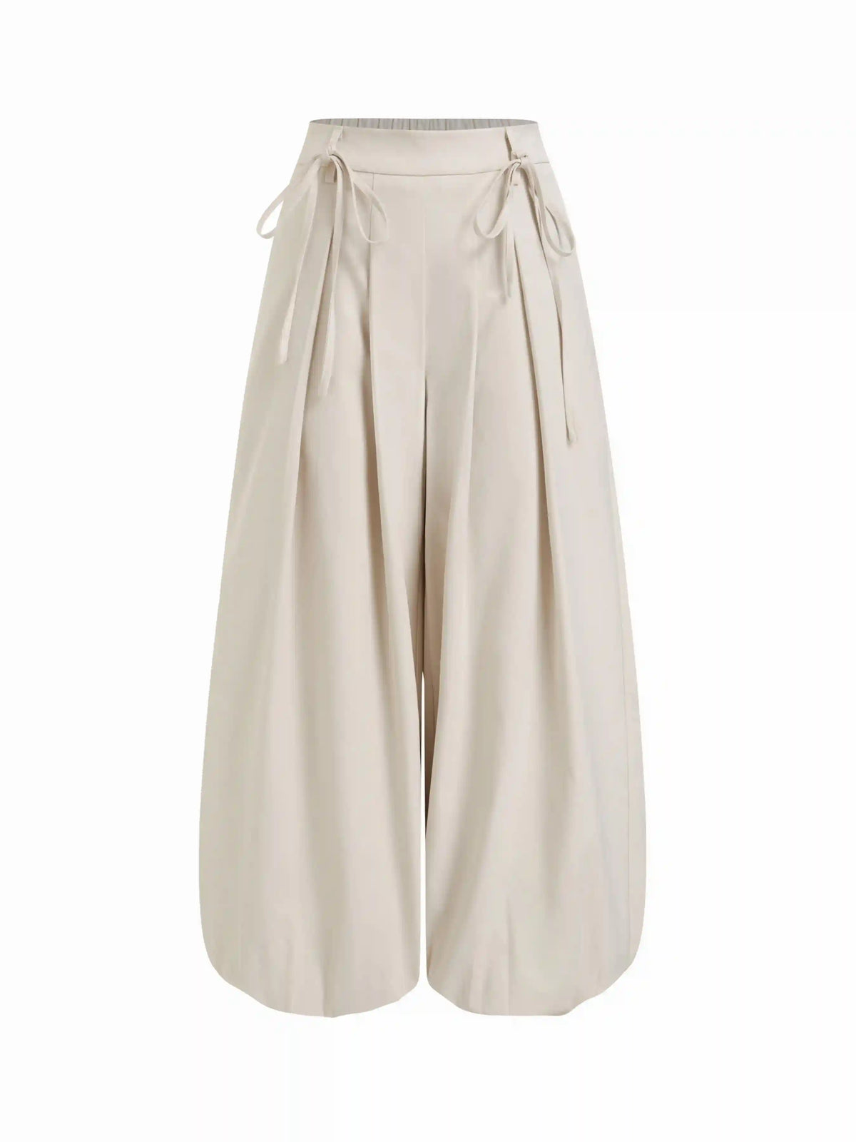 Low Rise Drawstring Barrel-leg Trousers