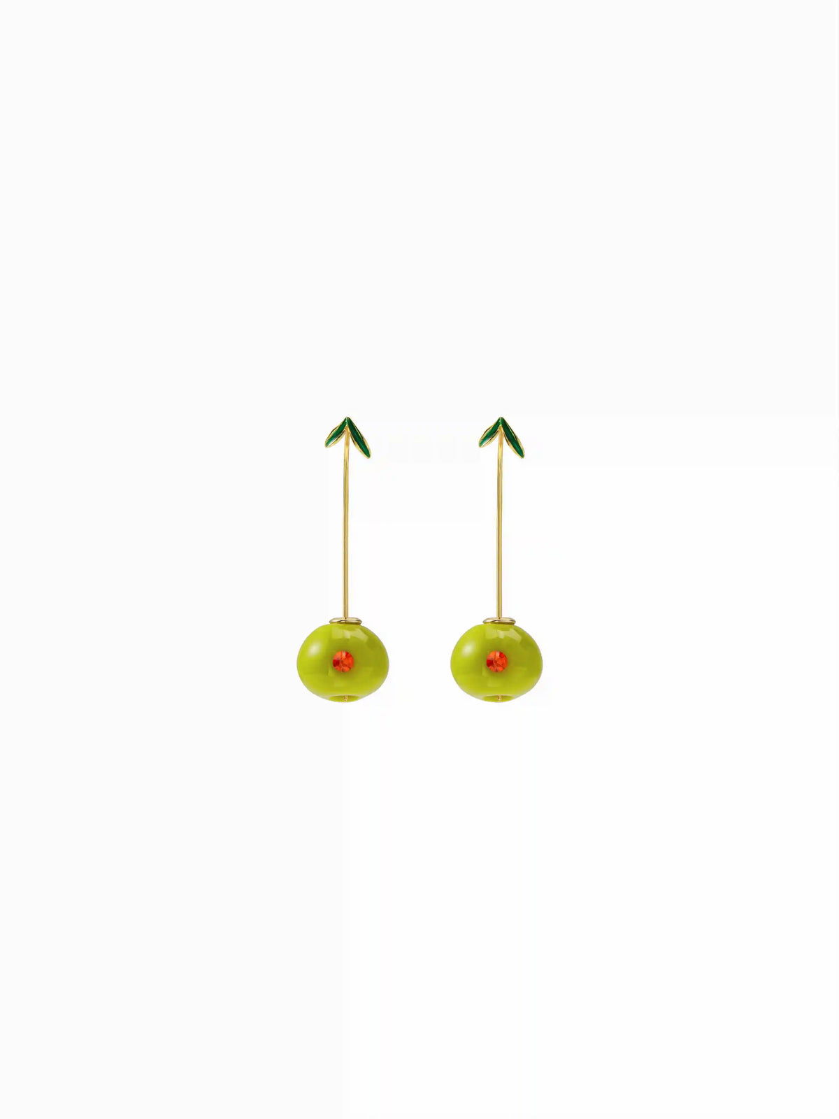 OLIVE DROP EARRINGS