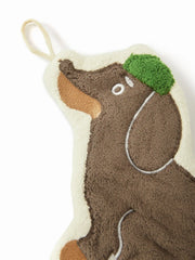 DACHSHUND SHAPED  HAND TOWEL