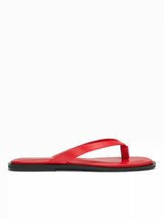 SQUARE TOE FLIP-FLOP SLIPPERS