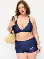 High Stretch V-neck Criss Cross  Bikini Set Curve & Plus