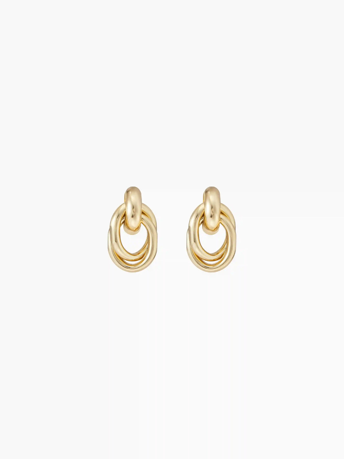 CHAIN LINK HOOP EARRINGS