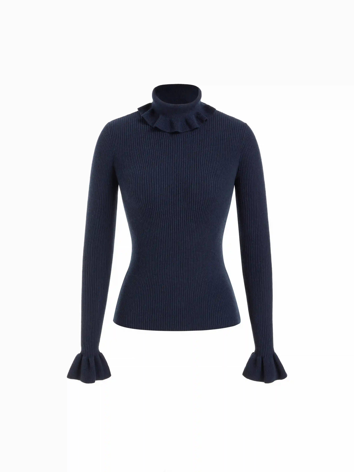 Knit Turtleneck Long Sleeve Top