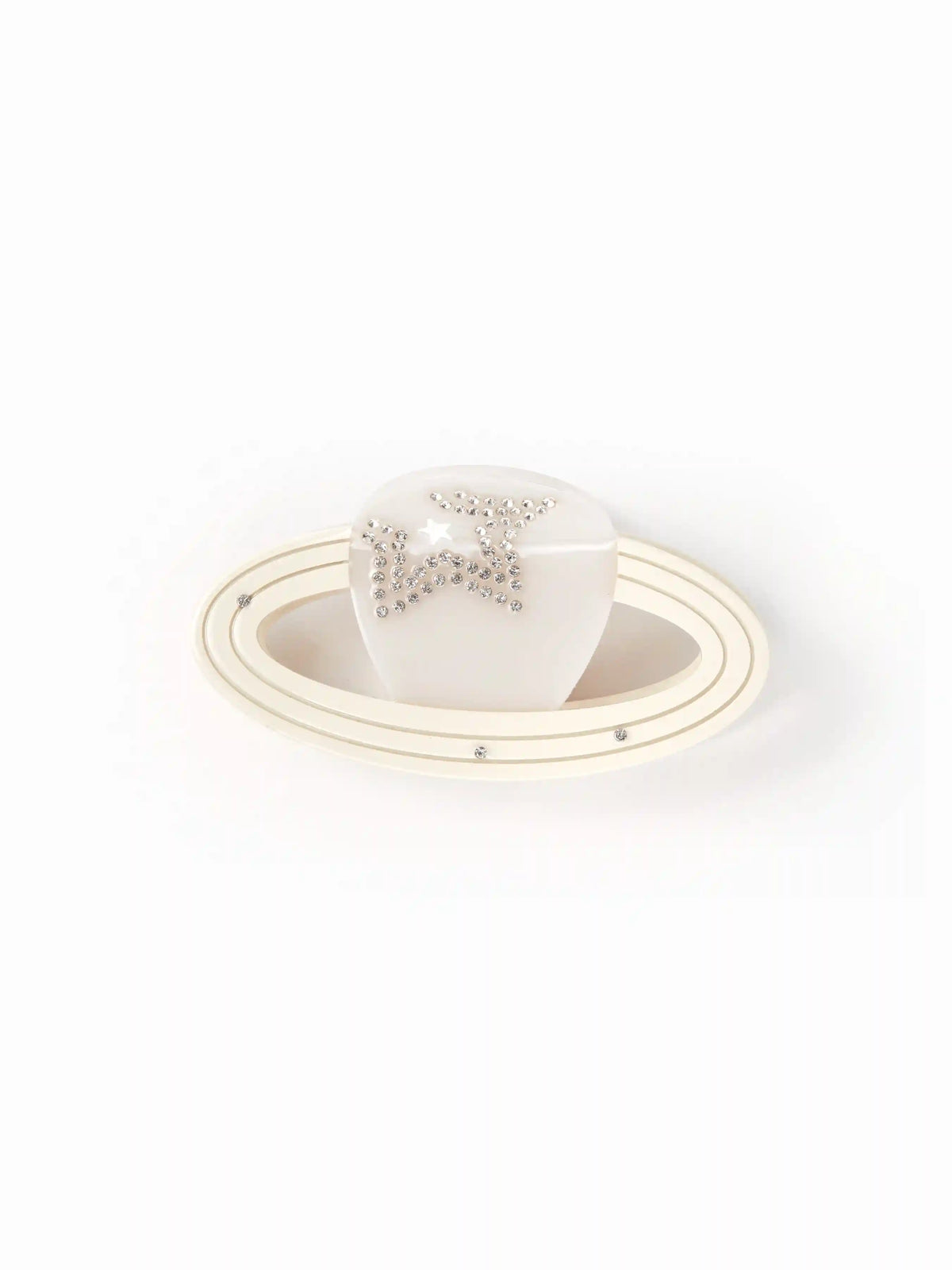 PLANET & RHINESTONE STAR HAIR CLAW