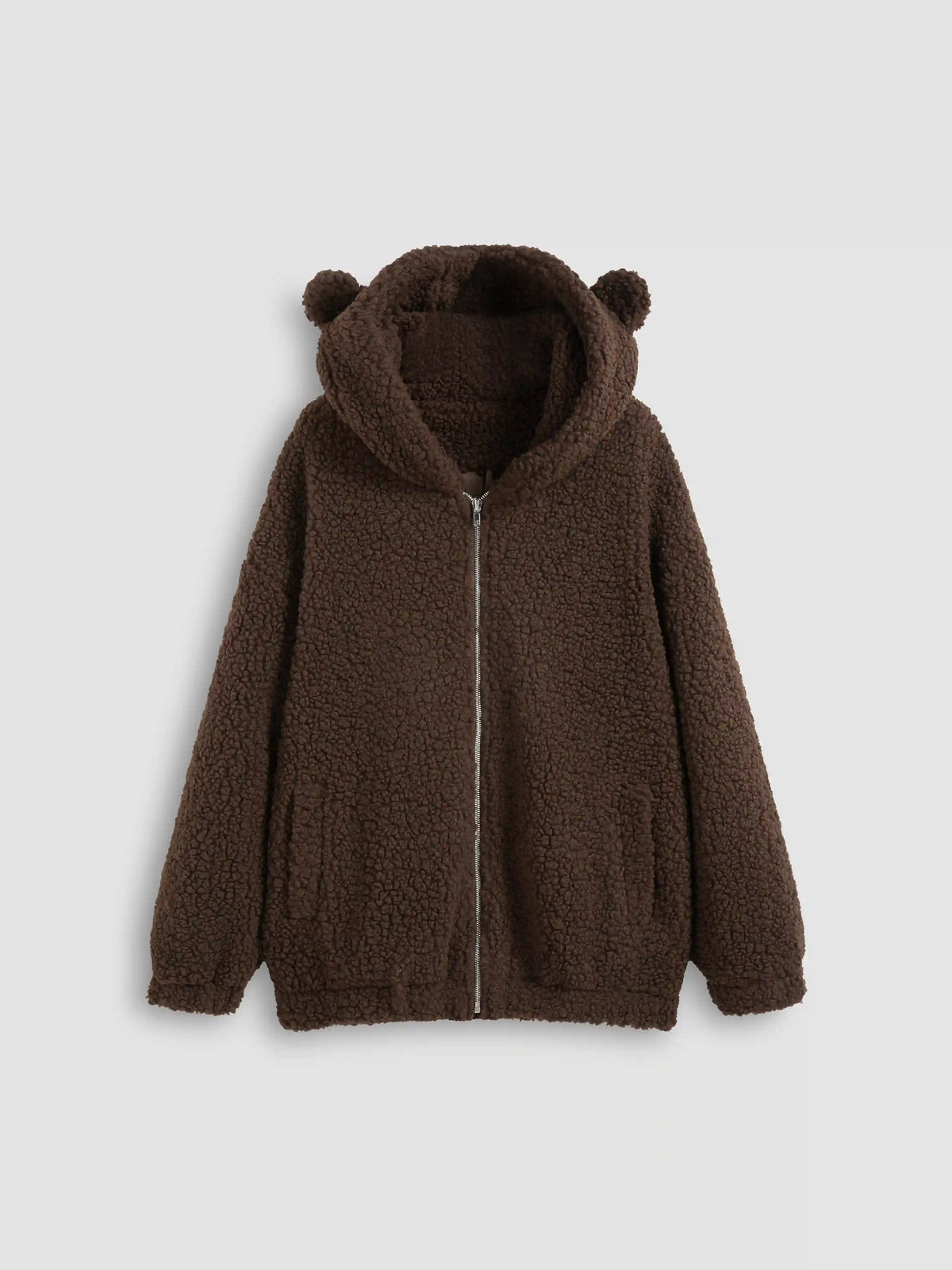 Teddy Fleece Jacket With Hood