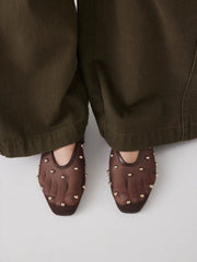 STUDDED MESH FLATS