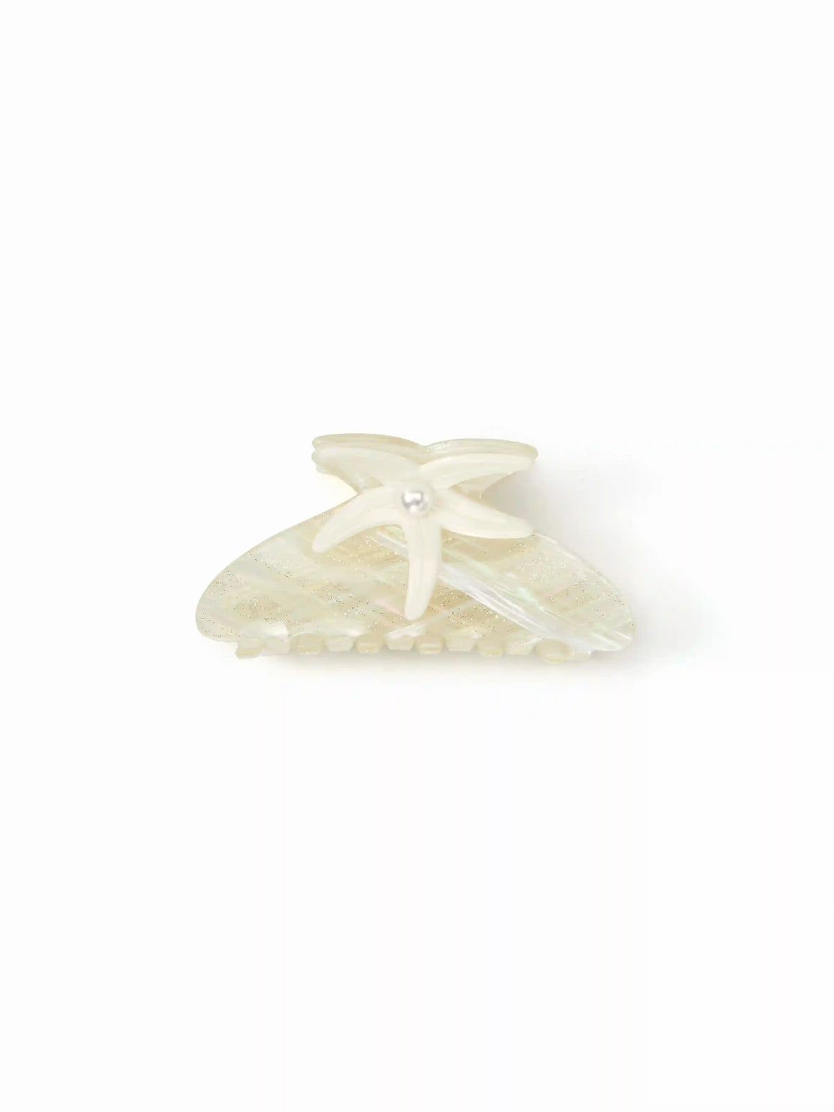 STARFISH & FAUX PEARL HAIR CLAW