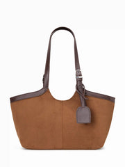 FAUX SUEDE TOTE BAG