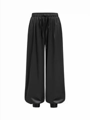 Satin Mid Rise Drawstring Bloomer Trousers