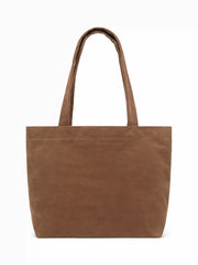 FAUX SUEDE TOTE BAG