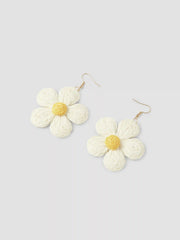 WOVEN FLORAL EARRINGS