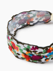 FLORAL EMBROIDERED HEADBAND
