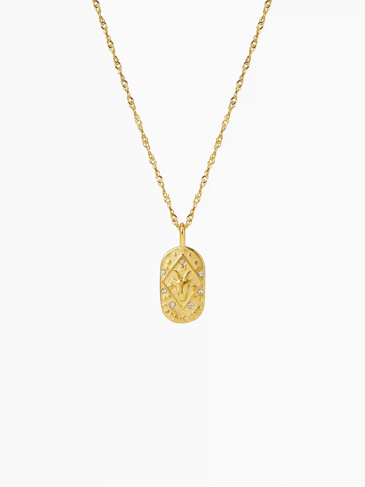 CONSTELLATION 18K GOLD PLATED STAINLESS STEEL PEDANT NECKLACE