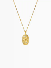 CONSTELLATION 18K GOLD PLATED STAINLESS STEEL PEDANT NECKLACE