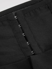 Corseted Waist Pleated Trousers