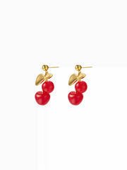 CHERRY DROP EARRINGS