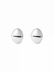 OVAL STUD EARRINGS