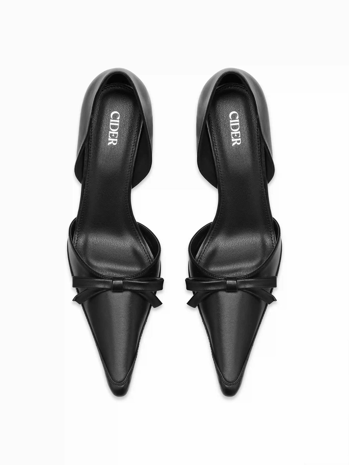 POINTED TOE BOWKNOT STILETTO HEELS