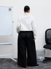 Cotton Collar Shirt Bodysuit Curve & Plus