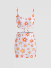 Floral Cheeky Bikini Bottom