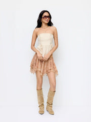 Abstract Print Low Rise Asymmetrical Hem Flared Mini Skirt