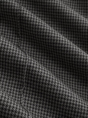Square Neck Houndstooth Zipper Wide Leg Jumpsuit