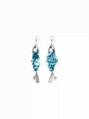 FISH & SEQUIN DROP EARRINGS