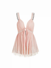 Sweetheart Lace Knotted Top