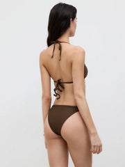 V-neck O-ring Halter Bikini Set