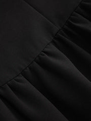 Scoop Neck Bowknot Flared Midi Dress