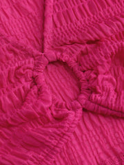 Solid Ring Detail Crop Top