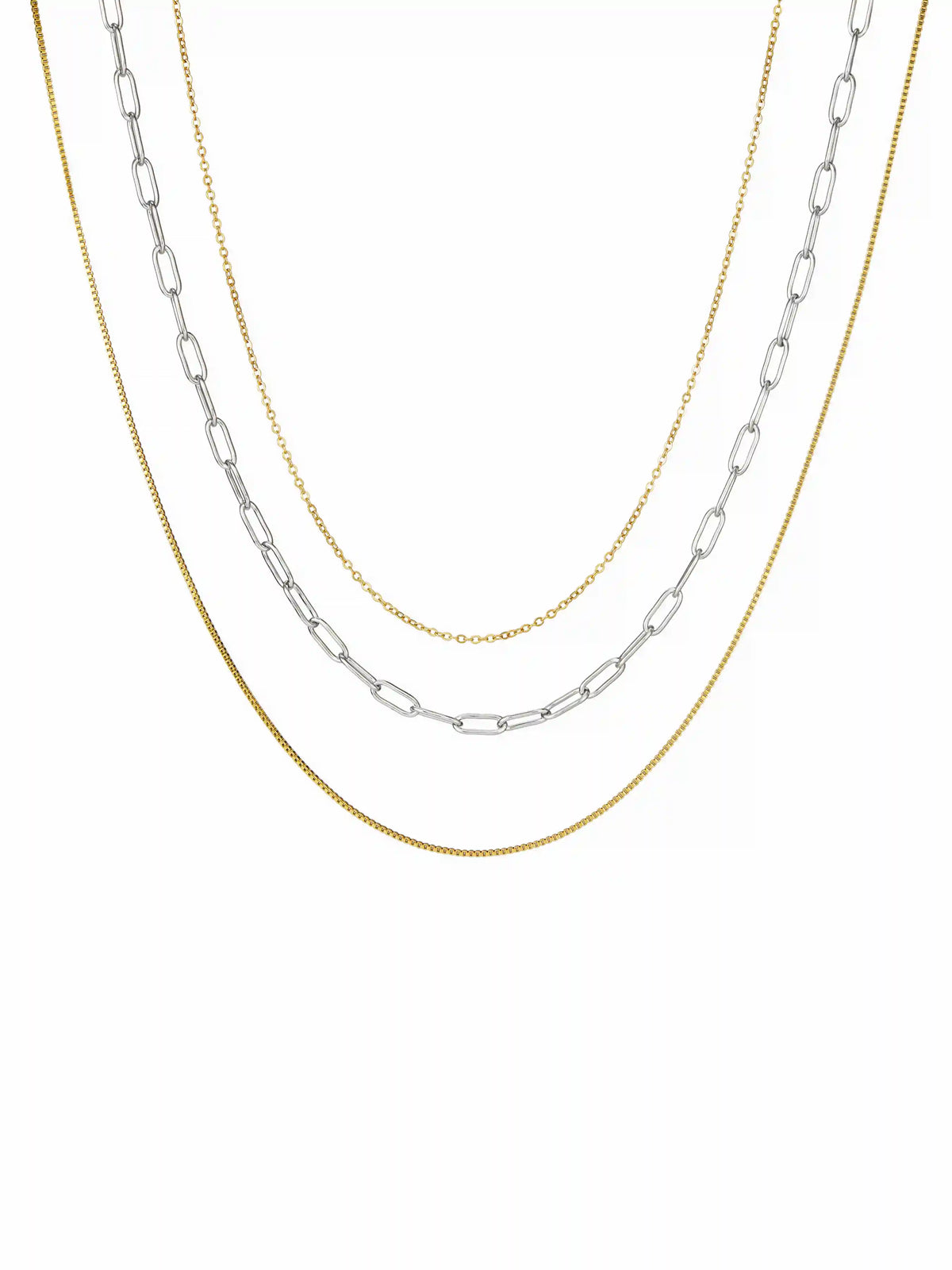 LAYERED CHAIN NECKLACE