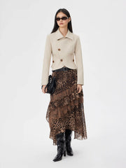 Asymmetrical Hem Cropped Jacket