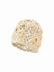 FLORAL KNITTED HAT