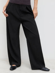 Mid Rise Straight Leg Trousers