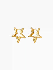 STAR HOOP EARRINGS