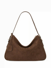 FAUX SUEDE TOTE BAG
