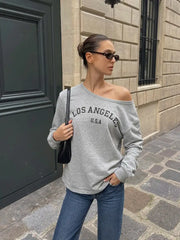 Los Angeles Graphic Terry Oversized Sweatshirt