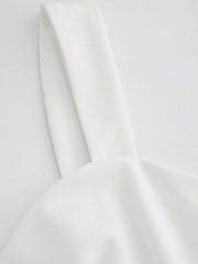 Woven Sweetheart Solid Ruched Maxi Dress
