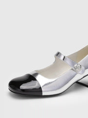 Round Toe Ballet Mary Jane Heels