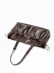 BOWKNOT PLEATED SHOULDER BAG