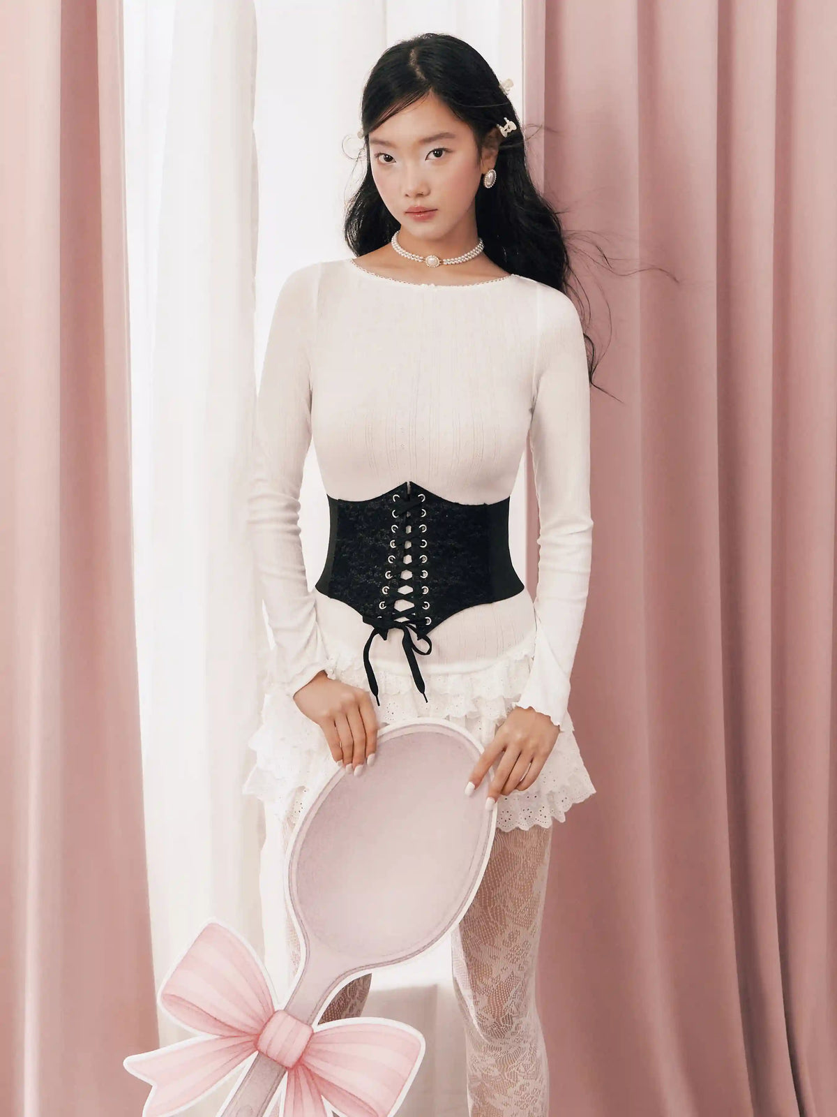 Cotton Boat Neck Broderie Anglaise Layered Mini Dress With Shorts