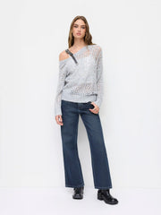 Denim Low Rise Straight Leg Jeans