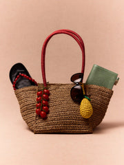PEAR KNITTED BAG CHARM
