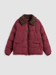 Teddy Collared Puffer Jacket