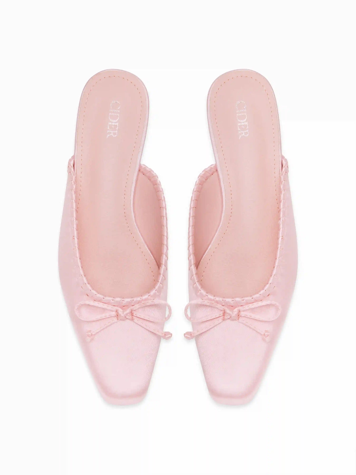 BOWKNOT SQUARE TOE FLATS