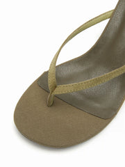 FLIP-FLOP KITTEN HEEL SANDALS